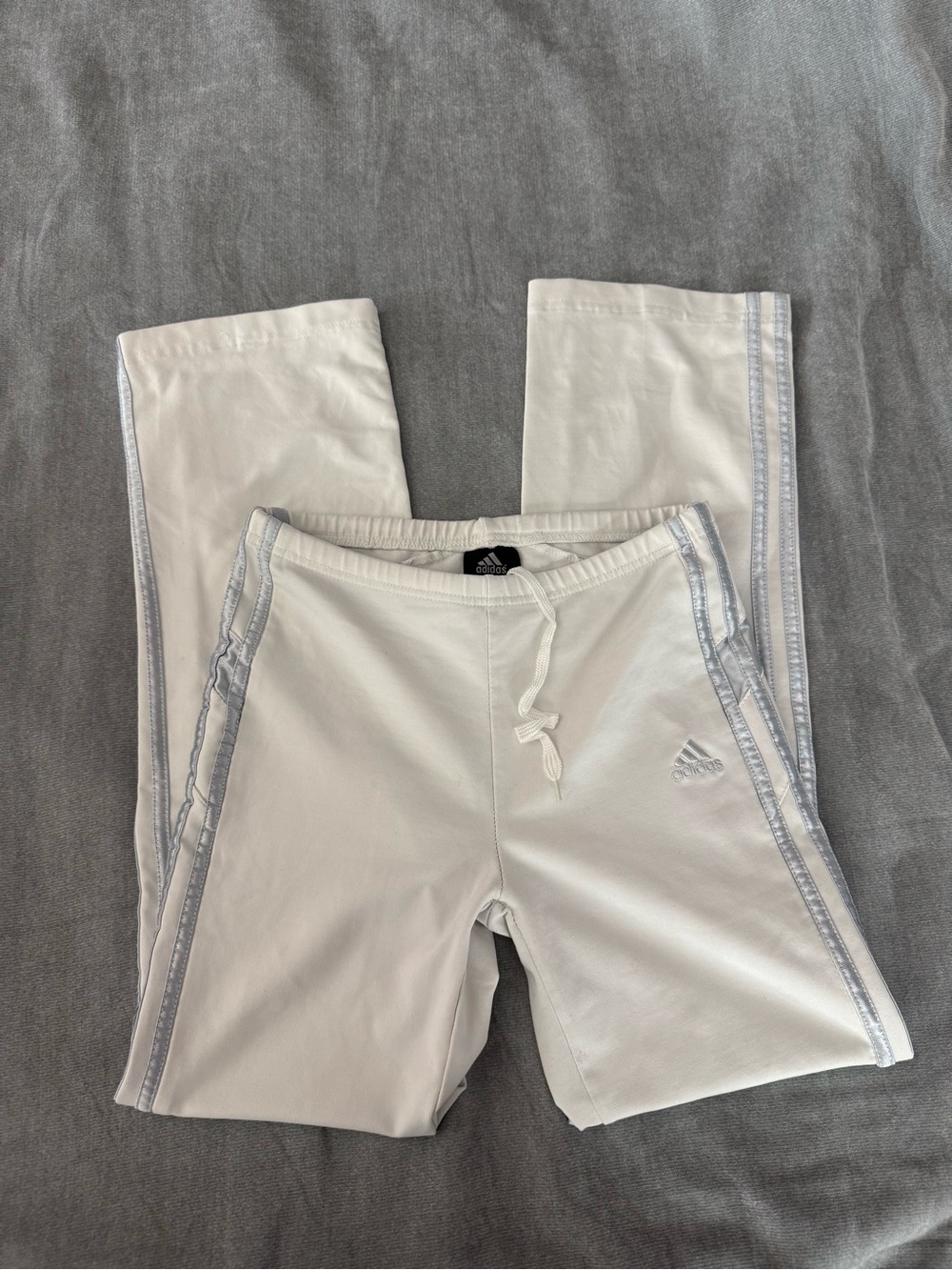 Vintage adidas sweatpants with Light blue Side Trim Y2K workout clothes